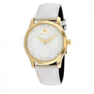 Gucci Gold and White Women's Watch